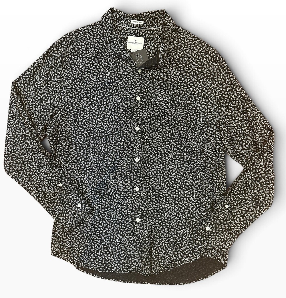American Eagle Paper Airplane Shirt - Size XL
